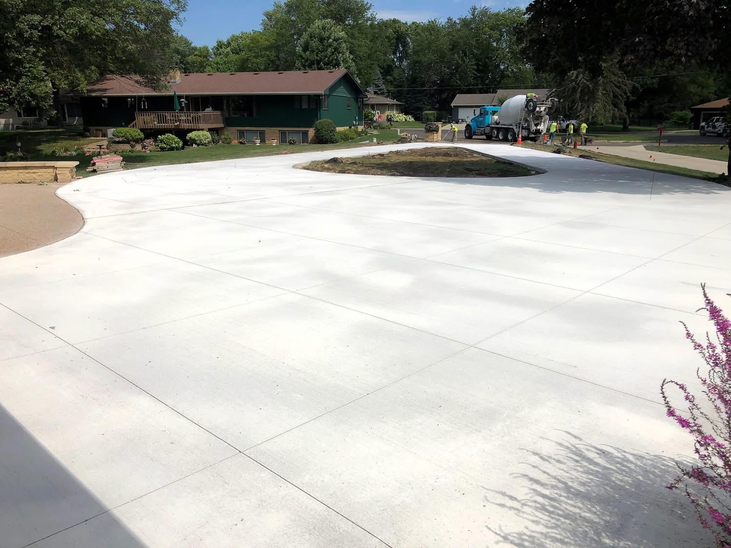 Concrete project completed by Clint Adams Concrete in southern Minnesota