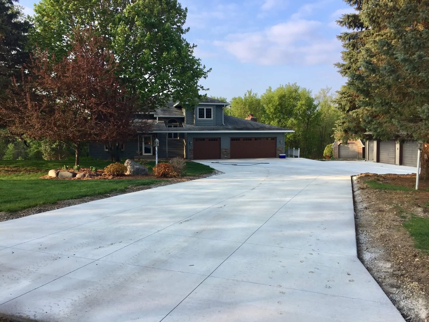 Concrete project completed by Clint Adams Concrete in southern Minnesota